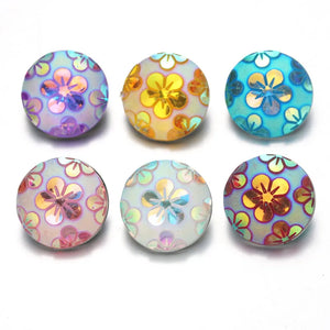Snap- Resin Flowers / 6 colors