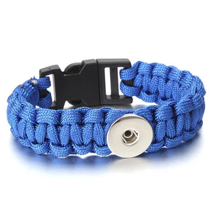 Bracelet- Braided Para Cord 1" wide x 8.5" long