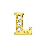 Load image into Gallery viewer, Charms- Alphabet A-Z Letters Gold w/ Gems
