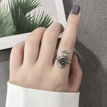 Load image into Gallery viewer, Rings- 925 Sterling Silver Gray Rose
