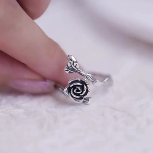 Rings- 925 Sterling Silver Flower Ring Finger