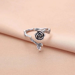 Rings- 925 Sterling Silver Flower Ring Finger