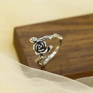 Rings- 925 Sterling Silver Flower Ring Finger