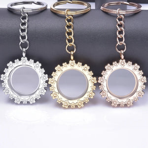 Keychain- Stainles Steel Daisy Locket / special order with 2 week delivery