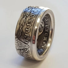 Load image into Gallery viewer, Rings- S925 Sterling Silver Coin Ring
