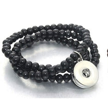 Load image into Gallery viewer, Bracelet- Triple Wrap Beads with Snap
