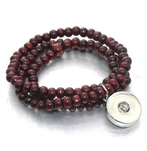 Load image into Gallery viewer, Bracelet- Triple Wrap Beads with Snap
