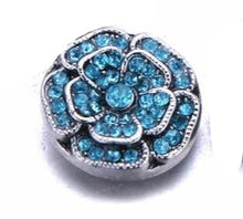 Load image into Gallery viewer, Snap- Flower with Rhinestones /5 colors
