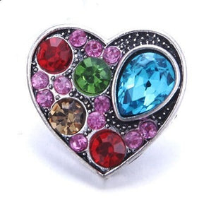 Snap- Hearts bubble gems / 3 colors