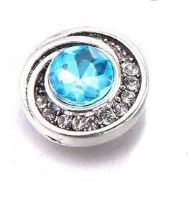 Snap- 12mm Swirl Rhinestone / 5 colors