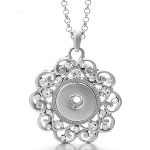 Necklace- Mix styles with Crystal & Stainless Steel Chain