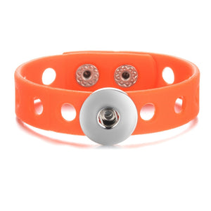 Bracelet- Bright Colored Silicone with Snap