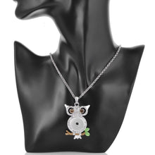 Load image into Gallery viewer, Necklace- Owl on Branch w/ Stainless Steel Chain
