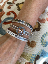 Load image into Gallery viewer, Bracelet- Love, Hope, &amp; Happiness High Quality Leather / 5 colors
