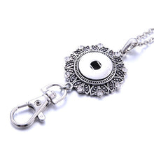 Load image into Gallery viewer, Lanyard ID holder with Snap Pendant Necklace /3styles
