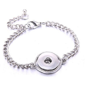 Bracelet- Chain Link Snap Button with Adjustable Length