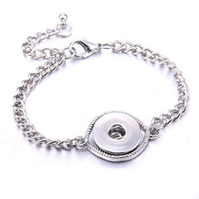 Load image into Gallery viewer, Bracelet- Chain Link Snap Button with Adjustable Length
