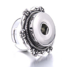 Load image into Gallery viewer, Ring- Stainless Steel 18mm Snap Button Ring
