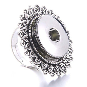 Ring- Stainless Steel 18mm Snap Button Ring