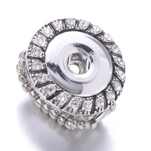 Ring- Stainless Steel 18mm Snap Button Ring