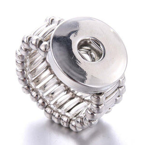 Ring- Stainless Steel 18mm Snap Button Ring