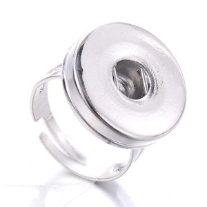 Ring- Stainless Steel 18mm Snap Button Ring