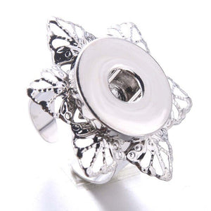 Ring- Stainless Steel 18mm Snap Button Ring