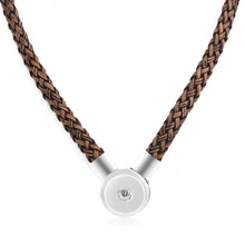 Load image into Gallery viewer, Necklace- Handwoven Braided Leather
