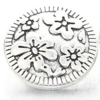 Snap- Flowers in Stamped Metal