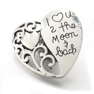 Snap- Hearts Stamped Metal /3 styles